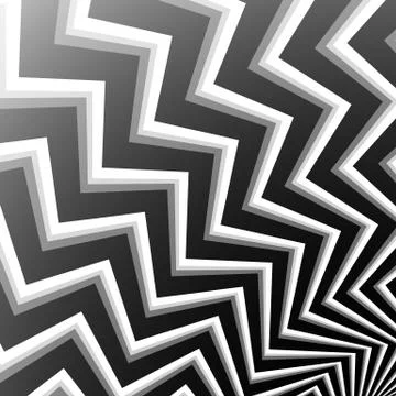 Zigzag shapes abstract background. Editable vector illustration. Stockillustratie