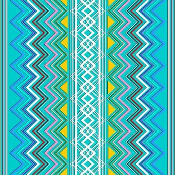 Zigzag striped seamless pattern. Stock Illustration