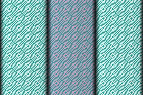 Zigzag style vector eps pattern design template. 스톡 일러스트