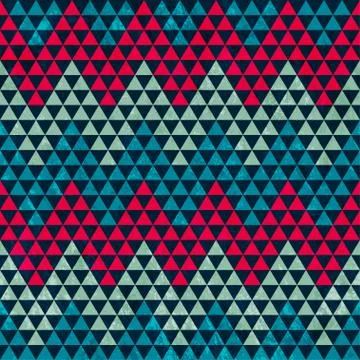 Zigzag triangle seamless pattern Stock Illustration