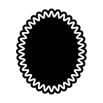 Zigzag Wavy Decorative Border with Dynamic Curved Edges Stock Illustration