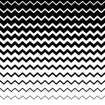 Zigzag, wavy irregular lines pattern. Horizontally repeatable. Geometric back Stock Illustration