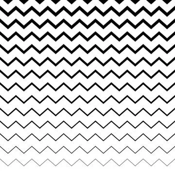 Zigzag, wavy irregular lines pattern. Horizontally repeatable. Geometric back Stock Illustration