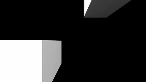 Zigzag white cube Stock Footage 99725308