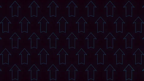 Zigzagging blue arrows on a black background Stock-Footage 297617320
