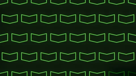 Zigzagging green arrows create mesmerizing repeating pattern Stock-Footage 275602826
