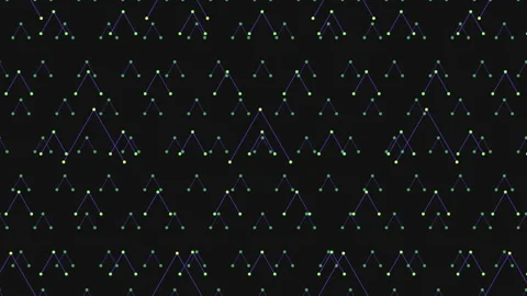 Zigzagging purple and black triangle pattern Stock Footage 251945984