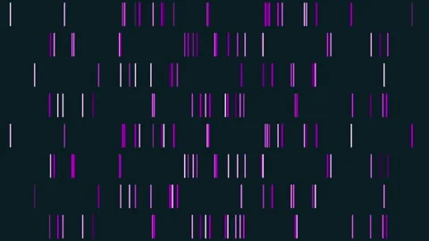 Zigzagging purple and white bars form striking vertical pattern 스톡 동영상 253960661