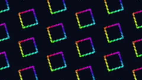 Zigzagging rainbow diamonds striking black and white pattern Stock Footage 292955940