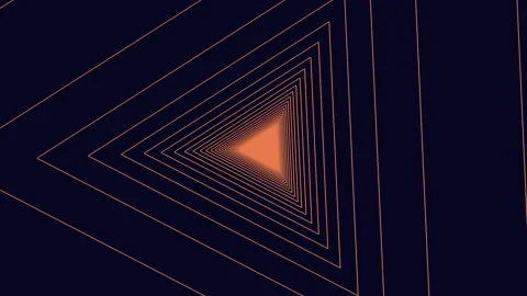 Zigzagging triangular pattern in black and orange Stock Footage 292944894