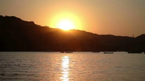 Zihua sunrise Video stock 74088656