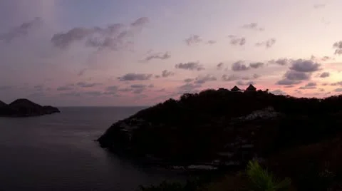 Zihua sunset03 Video stock 10910614