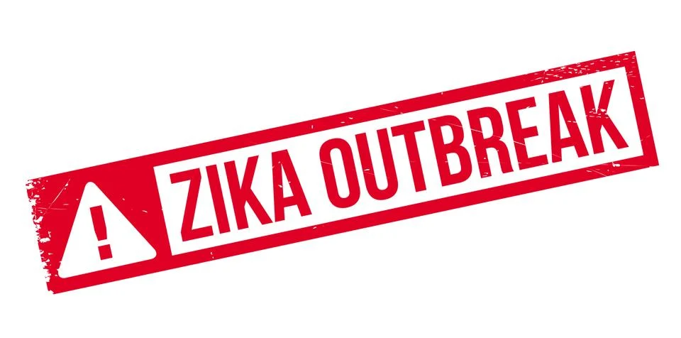 Zika Outbreak rubber stamp Stock Illustration
