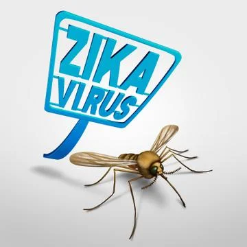 Zika Virus control Stock Illustration