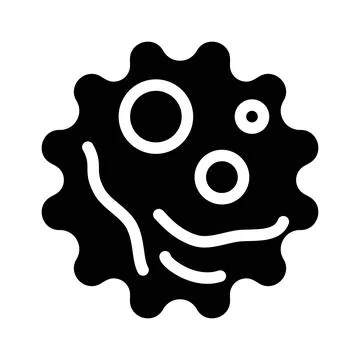 Zika virus glyph icon vector isolated illustration Stockillustratie