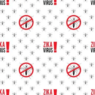 Zika virus graphic design elements. Stock Illustration