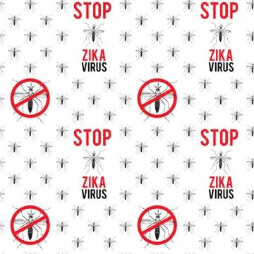 Zika virus graphic design elements. Stock Illustration