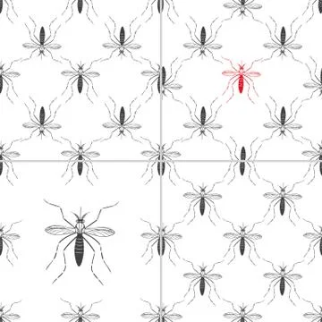 Zika virus graphic design elements. Stock Illustration