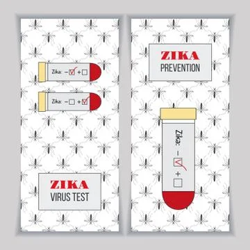 Zika virus graphic design elements. Stock Illustration
