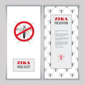 Zika virus graphic design elements. Stock Illustration