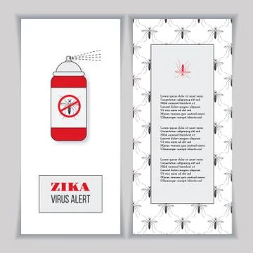 Zika virus graphic design elements. 스톡 일러스트