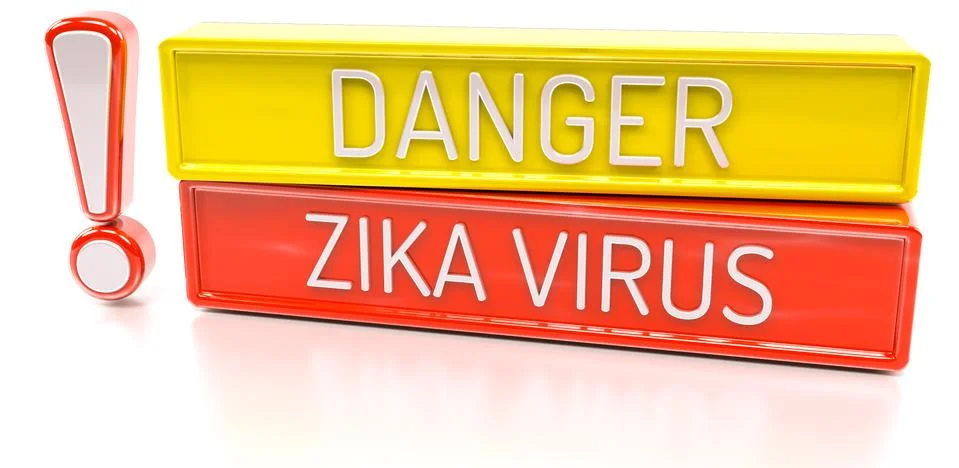 Zika virus - Isolated 3D Render Stock Illustration
