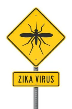 Zika Virus Roadsign Stock Illustration