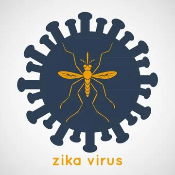 Zika virus vector Illustrazione stock