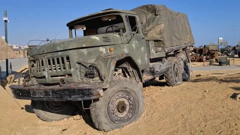 ZIL-1314 general purpose 3.5 tons 6x6 army truck Stock Footage 152558985