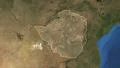 Zimbabwe. 3d earth in space - zoom in on Zimbabwe contoured 4k 4k or 4k+ Resolution