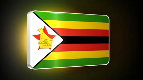 Zimbabwe 3d flag Stock Footage 5055255