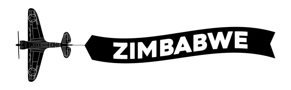 Zimbabwe advertisement banner Stock Illustration