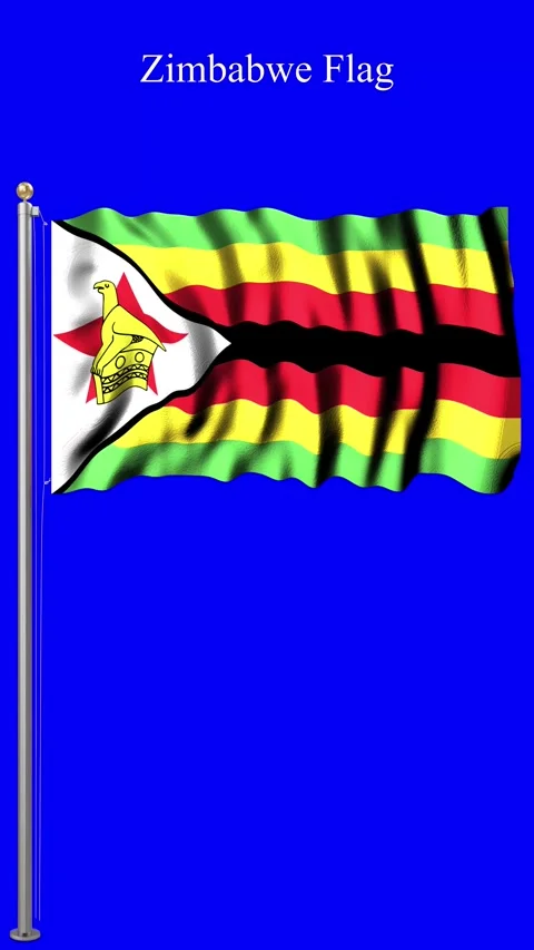 Zimbabwe Flag 4K Animation Vibrant National Symbol in Motion Stock Footage 335735184