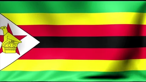 Zimbabwe Flag. Background Seamless Looping Animation. 4K High Definition Video Stock Footage 71879974