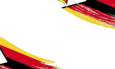 Zimbabwe Flag with Brush Stroke Effect, Grunge brush stroke. Watercolor pai.. Stock Illustration