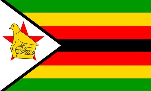 Zimbabwe Flag Design Stock Illustration