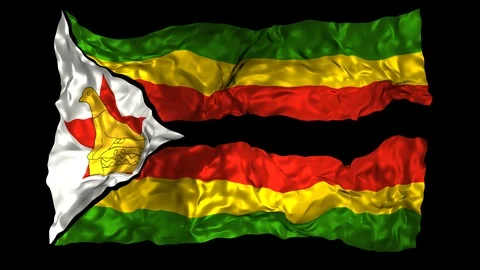 Zimbabwe flag Stock Footage 110847765
