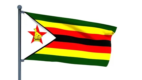 Zimbabwe Flag Stock Footage 150544119