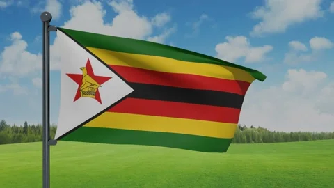 Zimbabwe Flag Stock Footage 153257119