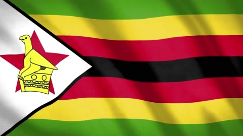 Zimbabwe Flag Stock Footage 188184967
