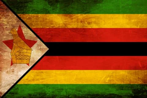 Zimbabwe flag Stock Illustration