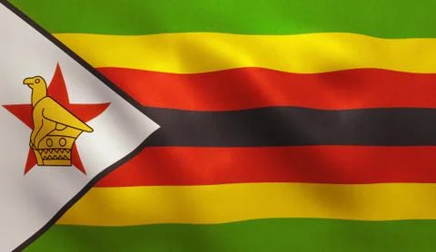 Zimbabwe Flag Stock Illustration