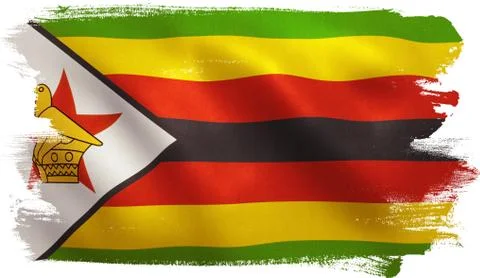 Zimbabwe Flag Stock Illustration