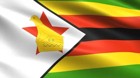 Zimbabwe Flag Stockillustratie
