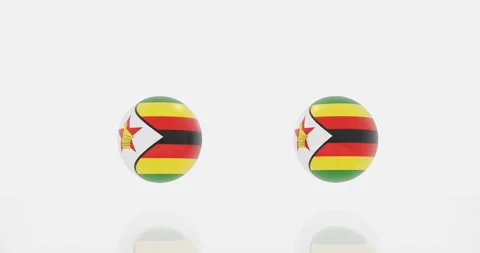 Zimbabwe flag symbol Stock Footage 194680384