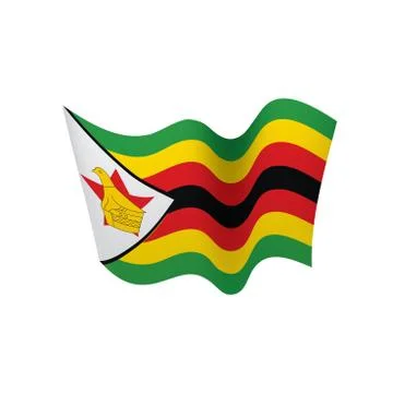 Zimbabwe flag, vector illustration Stock Illustration