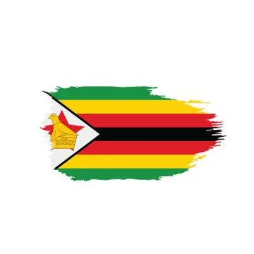Zimbabwe flag, vector illustration Stock Illustration