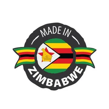 Zimbabwe flag, vector illustration on a white background Zimbabwe national... Stock Photos