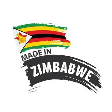 Zimbabwe flag, vector illustration on a white background Zimbabwe national... Stock Photos