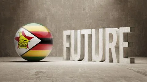 Zimbabwe. Future  Concept. Stock Illustration